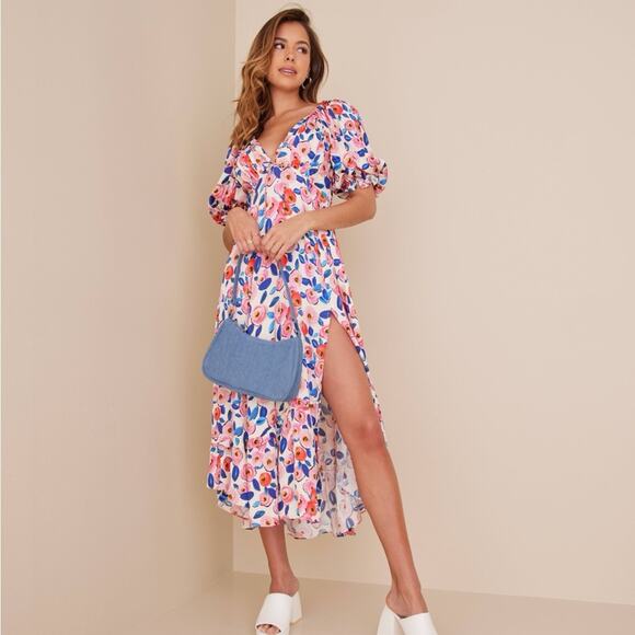For Love & Lemons Gianna Floral Dress - Picture 1 of 8